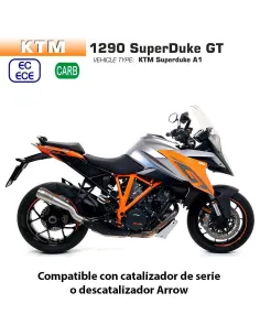 Escape KTM 1290 Superduke GT 2017-2021 Arrow ProRace Full Titanio - vista 1