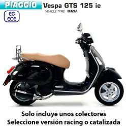 Escape completo Vespa GTS 125 2017-2019 Arrow Urban Aluminio Dark - vista 1