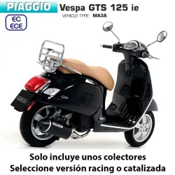 Escape completo Vespa GTS 125 2017-2019 Arrow Urban Aluminio Dark - vista 2