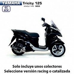 Escape Yamaha Tricity 125 2018-2019 Arrow Urban Aluminio Dark - vista 1