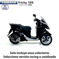 Escape Yamaha Tricity 125 2018-2019 Arrow Urban Aluminio Dark - vista 1 Escape Yamaha Tricity 125 2018-2019 Arrow Urban Aluminio Dark - vista 1