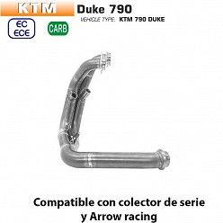 Colectores KTM 790 Duke 2018-2020 Arrow 