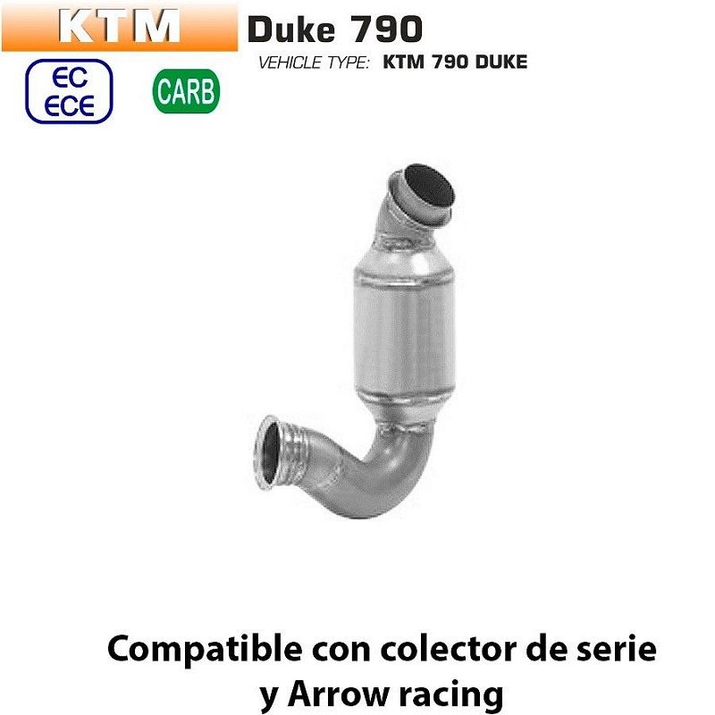 Descatalizador KTM 790 Duke 2018-2020 Arrow 
