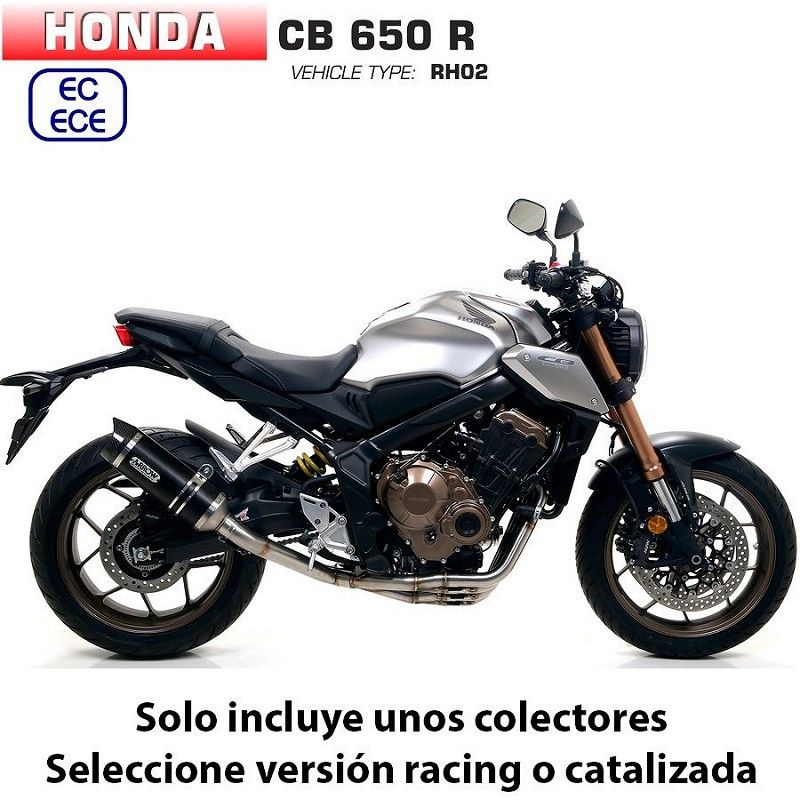 Escape completo Arrow Honda CB 650 R 2019-2021 Thunder Aluminio Dark copa Carbono - vista 1