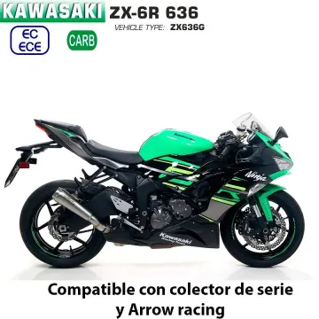 Escape Kawasaki ZX-6R 636 2019-2020 Arrow ProRace Full Titanio - vista 1