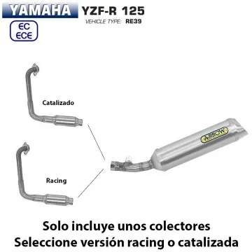 Escape completo Yamaha YZF-R 125 2019-2020 Arrow Thunder Titanio copa Inox - vista 1