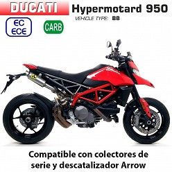 Escape Ducati Hypermotard 950 - SP Arrow GP2 Full Titanio - vista 1