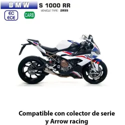 Escape completo BMW S1000RR 2019-2020 Arrow Competition Low Full Titanio - vista 1 Escape completo BMW S1000RR 2019-2020 Arrow Competition Low Full Titanio - vista 1