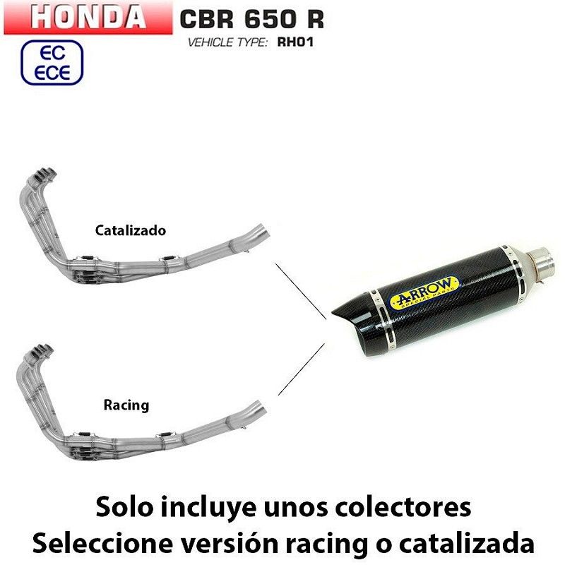 Escape completo Honda CBR 650 R 2019-2021 Arrow Thunder Carbono copa Carbono - vista 1