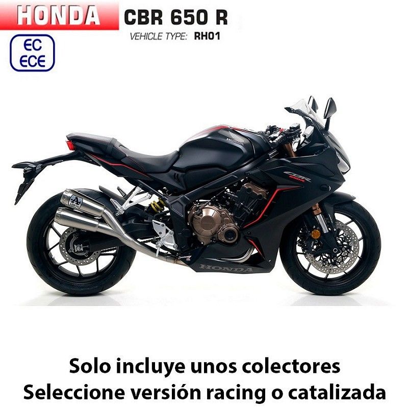 Escape completo Honda CBR 650 R 2019-2021 Arrow ProRace Nichrom Dark - vista 1