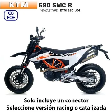 Escape KTM 690 SMC R 2019-2020 Arrow Racetech Titanio copa Carbono - vista 1