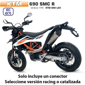 Escape KTM 690 SMC R 2019-2020 Arrow Racetech Titanio copa Carbono - vista 3