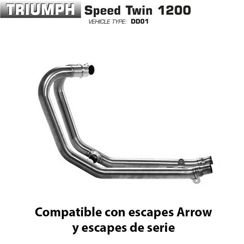 Colectores Triumph Speed Twin 1200 Arrow 