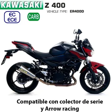 Escape Kawasaki Z400 Arrow Xkone Nichrom copa Carbono - vista 1