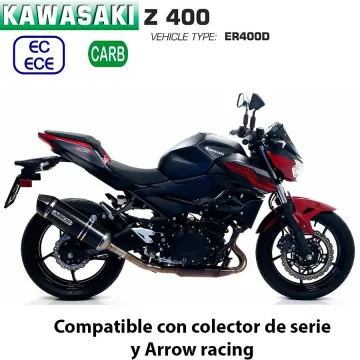 Escape Kawasaki Z400 Arrow Racetech Carbono copa Carbono - vista 1