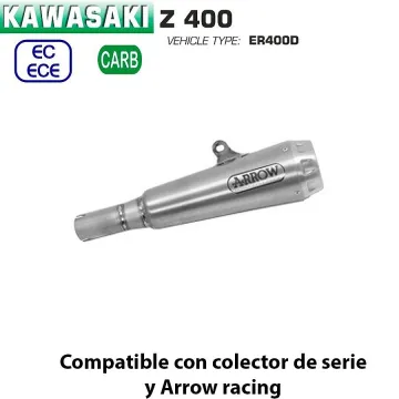 Escape Kawasaki Z400 Arrow ProRace Aluminio - vista 1