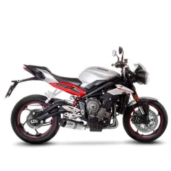 Escape Leovince Triumph Street Triple 765 S - R 2017-2021 LV One Evo Inox - vista 1 Escape Leovince Triumph Street Triple 765 S - R 2017-2021 LV One Evo Inox - vista 1