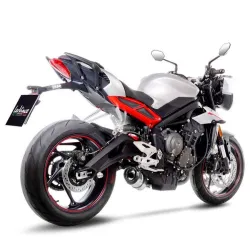 Escape Leovince Triumph Street Triple 765 S - R 2017-2021 LV One Evo Inox - vista 2 Escape Leovince Triumph Street Triple 765 S - R 2017-2021 LV One Evo Inox - vista 2