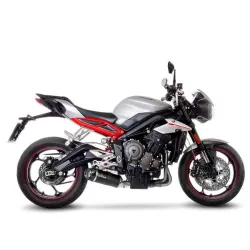 Escape Leovince Triumph Street Triple 765 S - R 2017-2021 LV One Evo Carbono - vista 1 Escape Leovince Triumph Street Triple 765 S - R 2017-2021 LV One Evo Carbono - vista 1