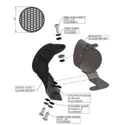 Embellecedor de escape Leovince Yamaha Tracer 900 GT 2018-2020 - vista 3