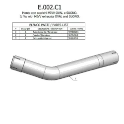 Descatalizador MIVV Benelli Leoncino 500 - vista 1 Descatalizador MIVV Benelli Leoncino 500 - vista 1