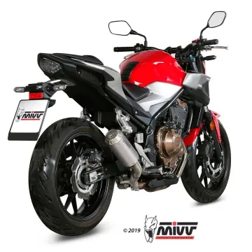 Escape Honda CB 500 F 2019-2020 MIVV MK3 Titanio - vista 2