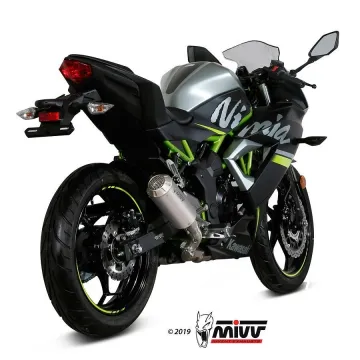 Escape Kawasaki Ninja 125 MIVV MK3 Titanio - vista 2