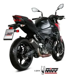 Escape Kawasaki Z400 MIVV MK3 Carbono - vista 2 Escape Kawasaki Z400 MIVV MK3 Carbono - vista 2