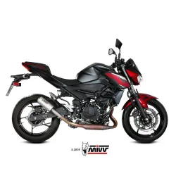 Escape Kawasaki Z400 MIVV MK3 Titanio - vista 1 Escape Kawasaki Z400 MIVV MK3 Titanio - vista 1