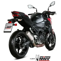 Escape Kawasaki Z400 MIVV MK3 Titanio - vista 2 Escape Kawasaki Z400 MIVV MK3 Titanio - vista 2