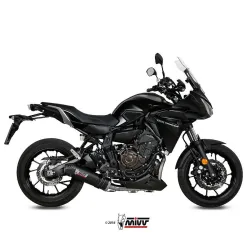 Escape completo Yamaha Tracer 700 2016-2022 MIVV Oval Carbono - vista 1 Escape completo Yamaha Tracer 700 2016-2022 MIVV Oval Carbono - vista 1