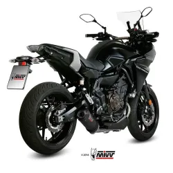 Escape completo Yamaha Tracer 700 2016-2022 MIVV Oval Carbono - vista 2 Escape completo Yamaha Tracer 700 2016-2022 MIVV Oval Carbono - vista 2