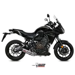 Escape completo Yamaha Tracer 700 2016-2022 MIVV Oval Titanio - vista 1 Escape completo Yamaha Tracer 700 2016-2022 MIVV Oval Titanio - vista 1
