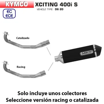 Escape Kymco Xciting 400 S 2019-2020 Arrow Urban Aluminio Dark - vista 3