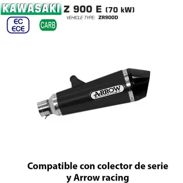 Escape Kawasaki Z900 A2 2017-2020 Arrow Xkone Nichrom Dark - vista 1