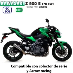 Escape Kawasaki Z900 A2 2017-2020 Arrow ProRace Titanio - vista 1