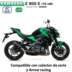 Escape Kawasaki Z900 A2 2017-2020 Arrow GP2 Nichrom Dark - vista 1