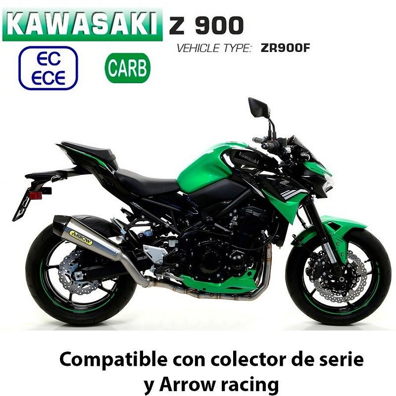 Escape Kawasaki Z900 2020-2021 Arrow Xkone Nichrom - vista 1