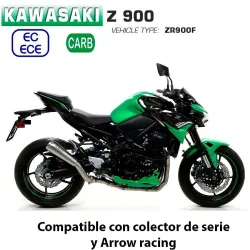 Escape Kawasaki Z900 2020-2021 Arrow ProRace Titanio - vista 1 Escape Kawasaki Z900 2020-2021 Arrow ProRace Titanio - vista 1