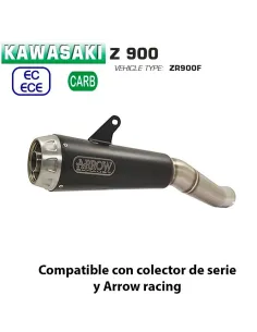 Escape Kawasaki Z900 2020-2021 Arrow ProRace Nichrom Dark - vista 1