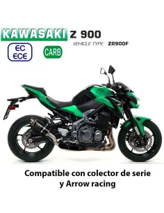 Escape Kawasaki Z900 2020-2021 Arrow GP2 Nichrom Dark - vista 1