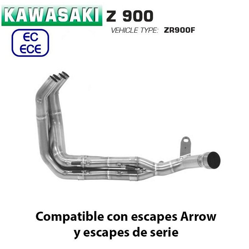 Colectores Kawasaki Z900 2020 Arrow inox 