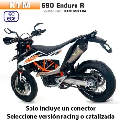 Escape KTM 690 Enduro R 2019-2020 Arrow Racetech Titanio copa Carbono - vista 2