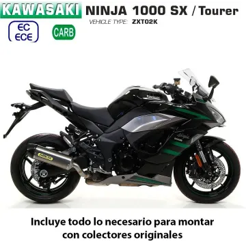 Escape Kawasaki Ninja 1000 SX Arrow Indy Race Titanio copa Carbono - vista 1