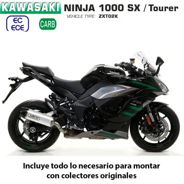 Escape Kawasaki Ninja 1000 SX Arrow Indy Race Aluminio copa Carbono - vista 1