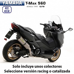 Escape completo Yamaha TMax 560 Arrow Racetech Titanio copa Carbono - vista 2