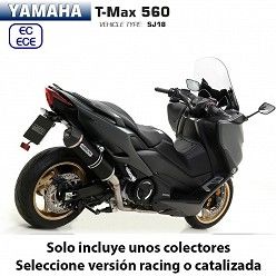 Escape completo Yamaha TMax 560 Arrow Racetech Dark Aluminio copa Carbono - vista 2