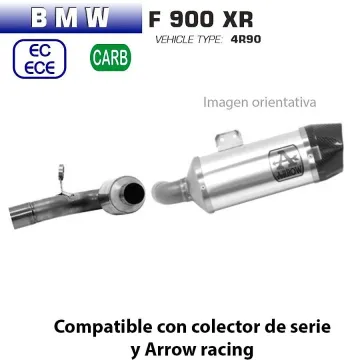 Escape BMW F 900 XR Arrow Indy Race Aluminio copa Carbono - vista 1