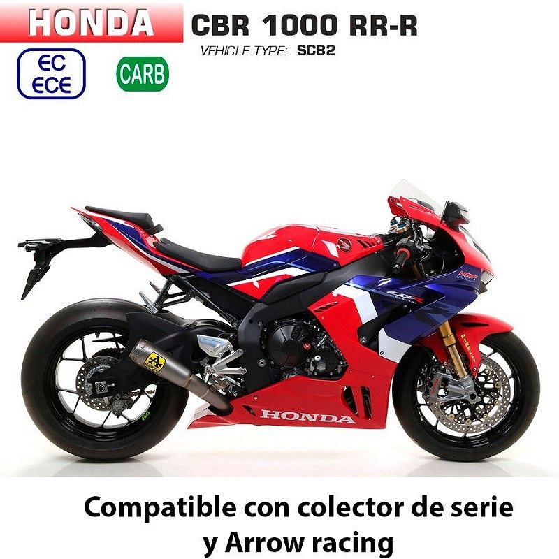 Escape Honda CBR 1000 RR 2020 Arrow Prorace Titanio - vista 1