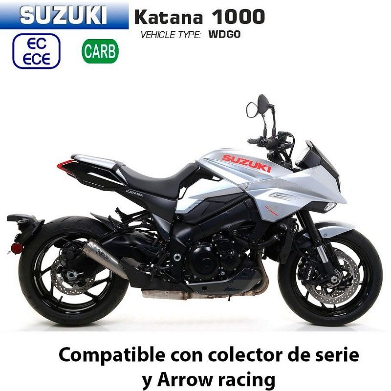 Escape Suzuki Katana 1000 Arrow Prorace Titanio - vista 1